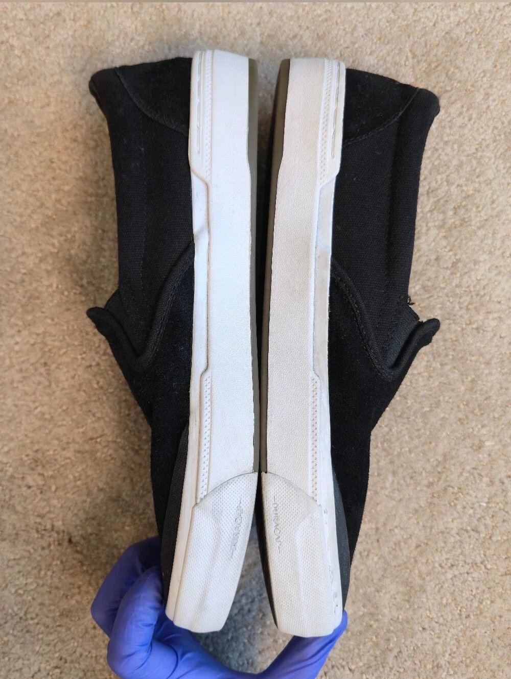 Vans BMX Slip-On Black Suede Size 9 Wafflecup Duracap